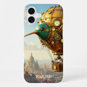 Fantasy Süßer Steampunk-Vogel Himmel iPhone 16 Plus Hülle