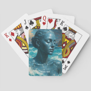 Fantasy Süßer Stein Haut Meer Spielkarten