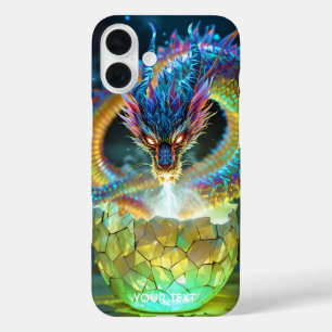 Fantasy süßes grünes Drachenei iPhone 16 Plus Hülle