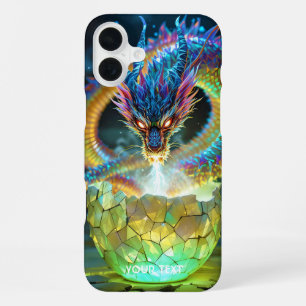 Fantasy süßes grünes Drachenei iPhone 16 Plus Hülle