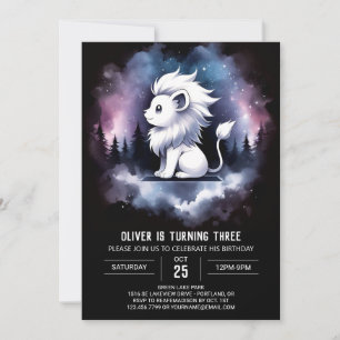 Fantasy Sweet Lion Birthday Einladung