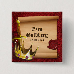 Fantasy Sword Crown Mittelalterlicher Ritter Bar M Button