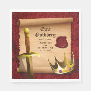 Fantasy Sword Crown Mittelalterlicher Ritter Bar M Serviette