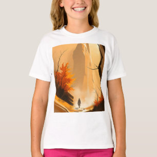 Fantasy-Szene mit atmosphärischer Tiefe T-Shirt