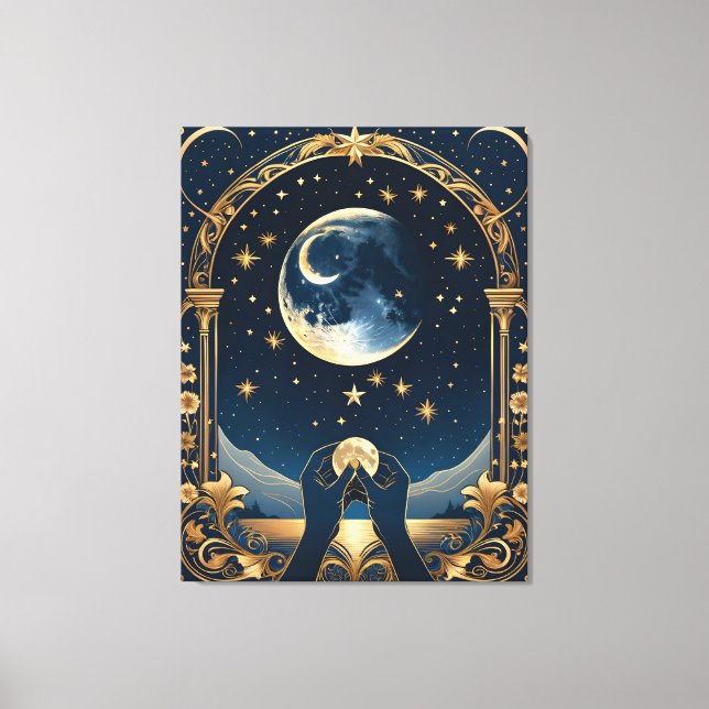 Fantasy Tarot Hände Malerei Leinwanddruck (Vorderseite)