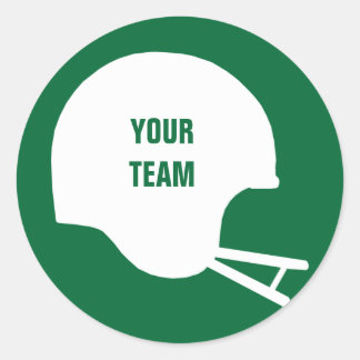 Fantasy Team Football Helm Runder Aufkleber