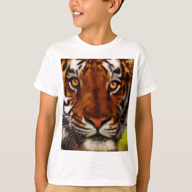 Fantasy Tiger Big Cat Wildlife T-Shirt (Vorderseite)