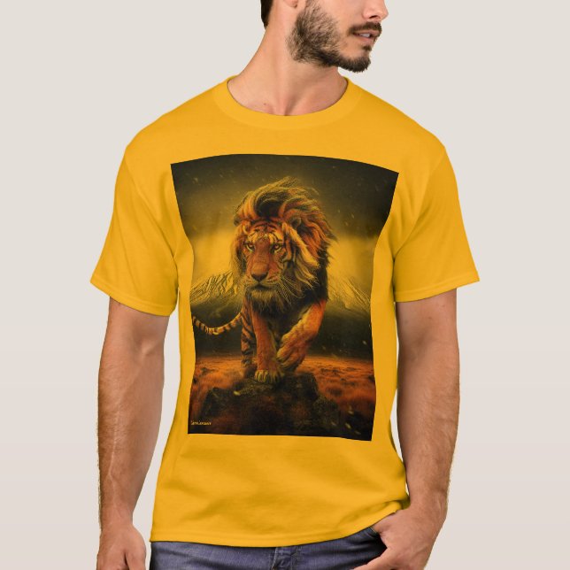 Fantasy tiger-lion t-shirt!!! T-Shirt (Vorderseite)