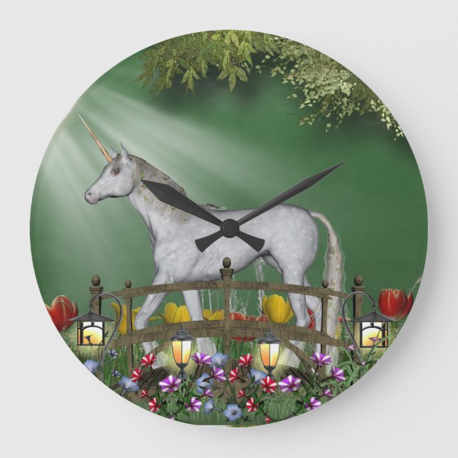 Fantasy Time #2 Wall Clock Große Wanduhr (Vorderseite)