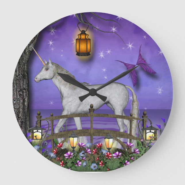 Fantasy Time Wall Clock Große Wanduhr (Vorderseite)