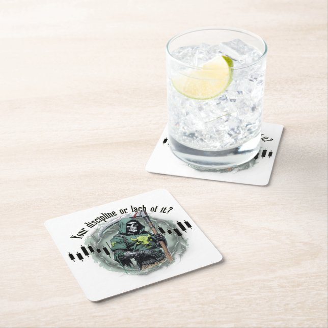  Fantasy trade design | Grim Reaper |  motivation Rechteckiger Pappuntersetzer (Vor Ort)