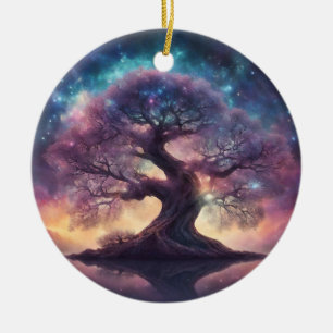 Fantasy Tree Art Keramik Ornament