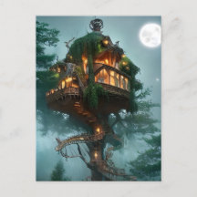 Fantasy Tree House Digitale Kunst