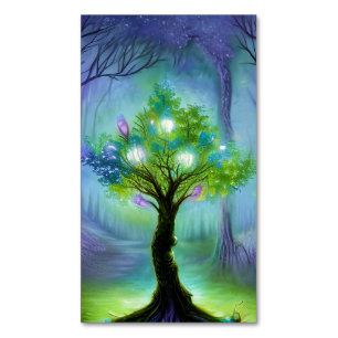 Fantasy Tree Magnetische Visitenkarte