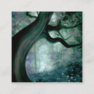 Fantasy Tree Quadratische Visitenkarte