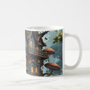Fantasy Treehouse Set der Kaffee-Tasse. Kaffeetasse
