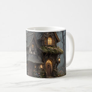 Fantasy Treehouse Set der Kaffee-Tasse Kaffeetasse