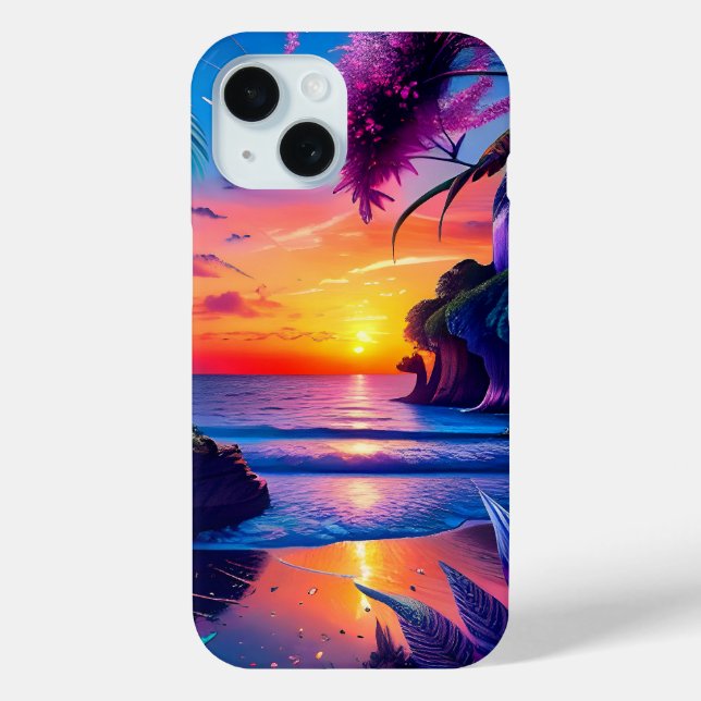 Fantasy Tropical Beach 2 Case-Mate iPhone Hülle (Rückseite)