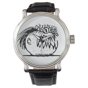 Fantasy-Ungeheuer zeichnend Armbanduhr