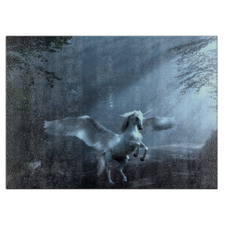 Fantasy Unicorn im Wald Schneidebrett