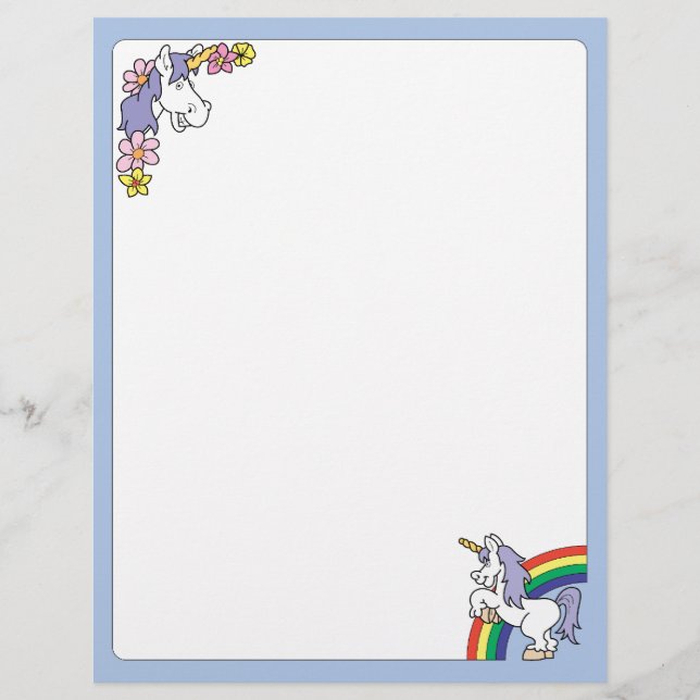 Fantasy Unicorn Letterhead (Vorderseite)