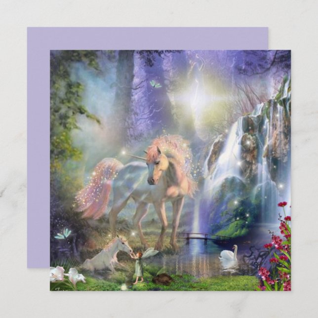 Fantasy Unicorn Mama and Baby (Vorne/Hinten)