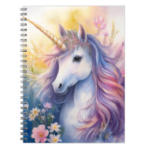 Fantasy Unicorn Notebook 6,5 x 8,75 Zoll