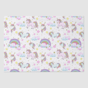 Fantasy unicorpattern Mädchen Party Gewebe Seidenpapier