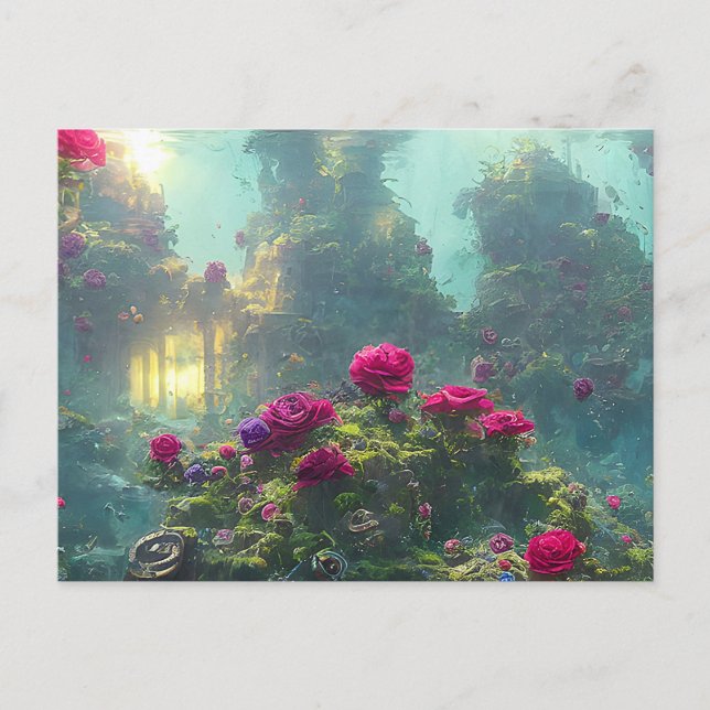 FANTASY Unter Wasser - Postkarte (Vorderseite)