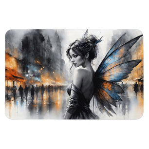 Fantasy urban Fee elegante Schönheitsfeuerlichter Magnet