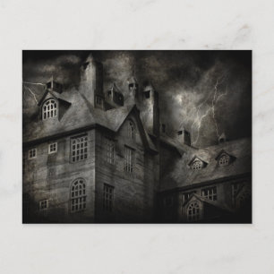 Fantasy - Verflucht - Es war eine dunkle und stürm Postkarte
