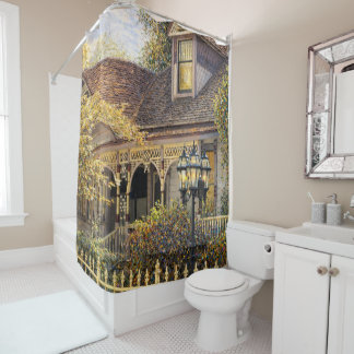 Fantasy Victorian Gingerbread House Shower Curtain Duschvorhang