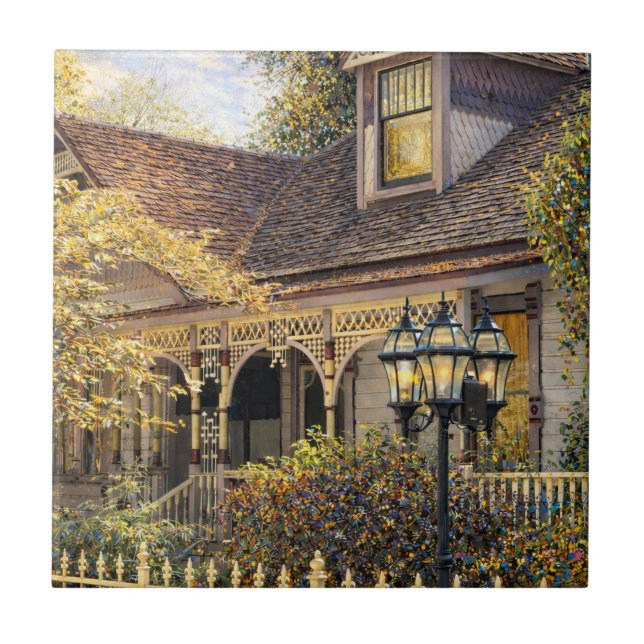 Fantasy Victorian Gingerbread I Fliese (Vorderseite)