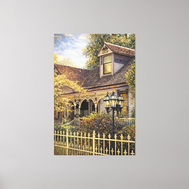 Fantasy Victorian Gingerbread I Leinwanddruck (Vorderseite)