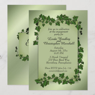 Fantasy Vines Engagement Party Einladung