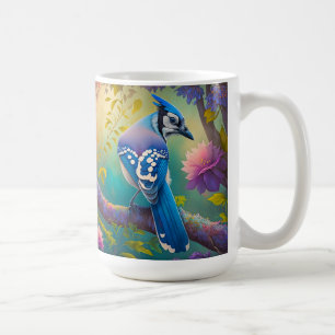 Fantasy-Vögel Blauhäher Kaffeetasse