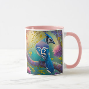 Fantasy-Vögel Blauhäher Tasse