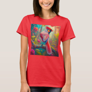Fantasy-Vögel männlicher Kardinal T-Shirt
