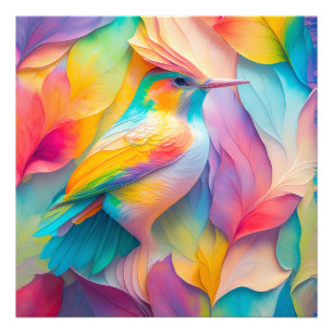 Fantasy-Vögel Seiden-Vogel Fotodruck