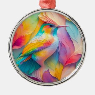 Fantasy-Vögel Seiden-Vogel Ornament Aus Metall