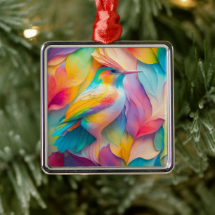 Fantasy-Vögel Seiden-Vogel Ornament Aus Metall