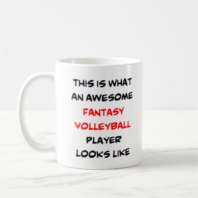 Fantasy-Volleyball-Spieler, phantastisch Kaffeetasse (Links)