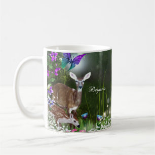 Fantasy-Waldtiere verzaubert Tasse