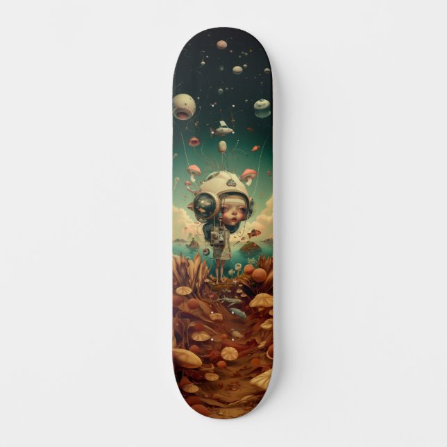 Fantasy Wall Art Skateboard. Skateboard (Vorderseite)