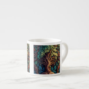 Fantasy Wallpaper Pattern Espresso Tasse