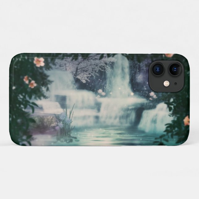 Fantasy Waterfall Cascade Case-Mate iPhone Hülle (Rückseite (Horizontal))