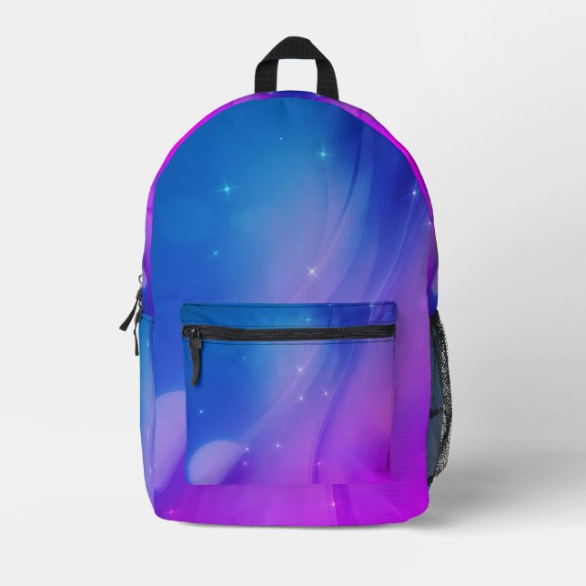 Fantasy Wave Bedruckter Rucksack (Vorderseite)