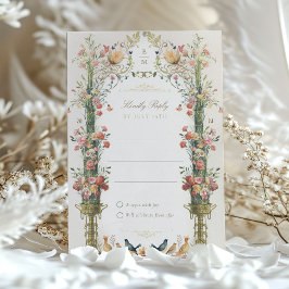 Fantasy Wedding RSVP Einladungskarte Einladung