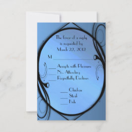 Fantasy Wedding RSVP mit Menüauswahl