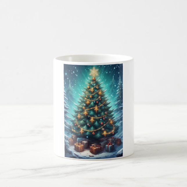 Fantasy-Weihnachtsbaum Kaffeetasse (Mittel)